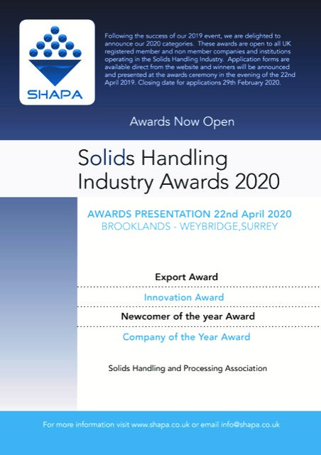 Solids handling Industry awards 